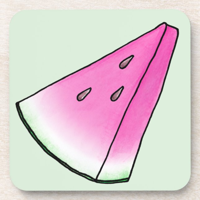 Watermelon slice coaster (Front)