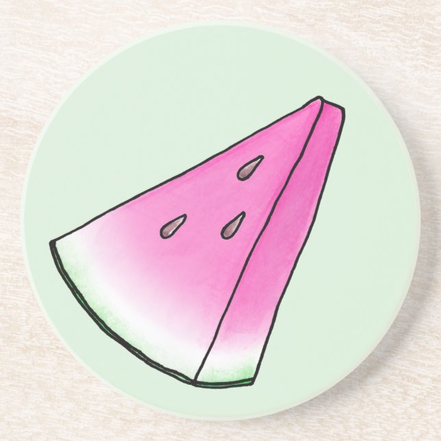 Watermelon slice coaster (Front)
