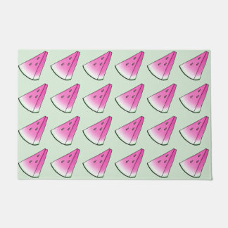 Watermelon slice doormat