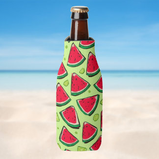 Watermelon Slice Fiesta | Fun Summer Fruit Pattern Bottle Cooler