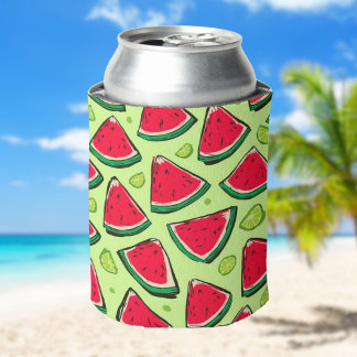 Watermelon Slice Fiesta | Fun Summer Fruit Pattern Can Cooler