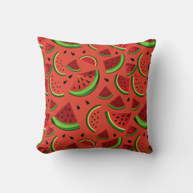 🍉 Watermelon Slice For Summer Home Decor Cushion (Front)