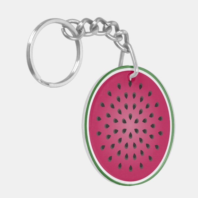 Watermelon Slice Key Ring (Front Left)