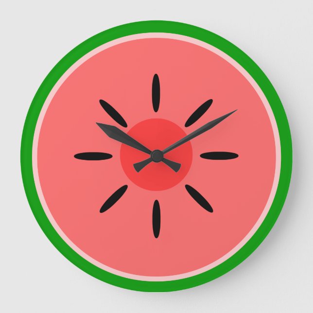 Watermelon Slice Large Clock (Front)