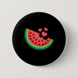 Watermelon Slice Melon Summer Vacation Watermelon  6 Cm Round Badge