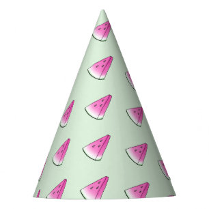 Watermelon slice party hat