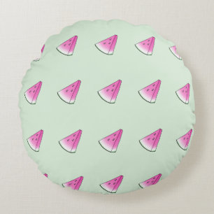 Watermelon slice round cushion