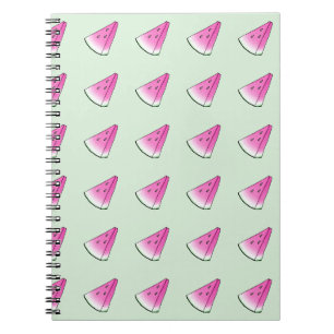 Watermelon slice spiral notebook