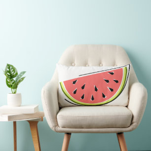 Watermelon Slice stripe classic back lumbar Cushion