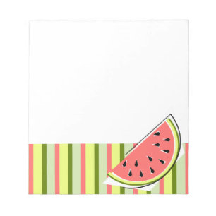 Watermelon Slice Stripe Classic Notepad