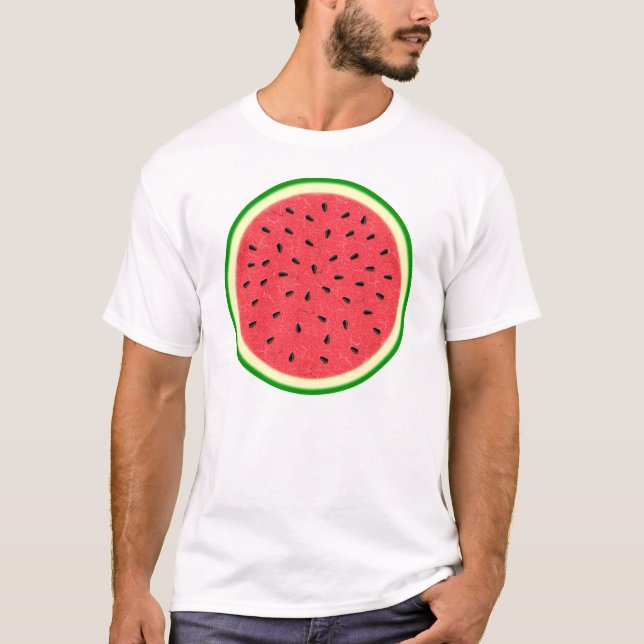 Watermelon Slice Summer Fruit T-Shirt (Front)