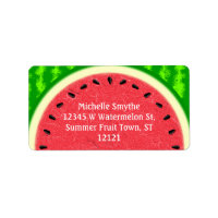 Watermelon Slice Summer Fruit with Rind Address