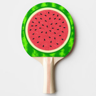 Watermelon Slice Summer Fruit with Rind Ping Pong Paddle