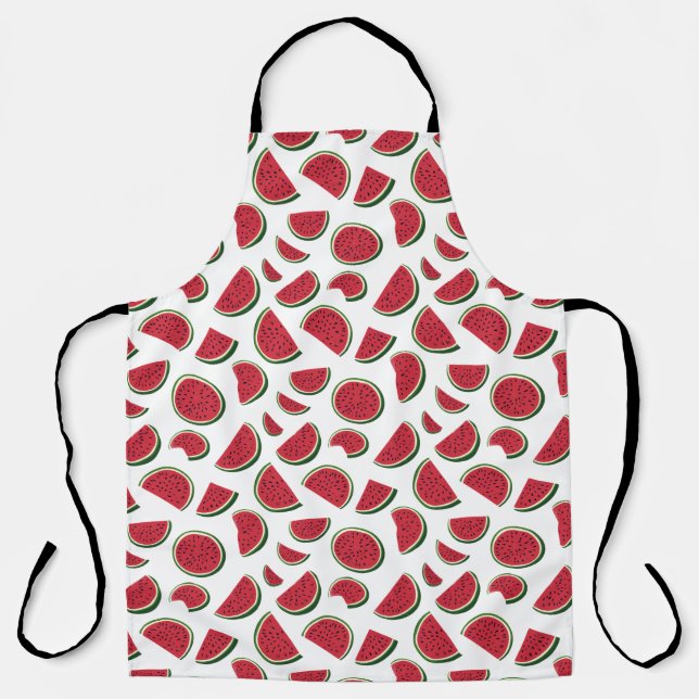 Watermelon Slice Summer Pattern Apron (Front)