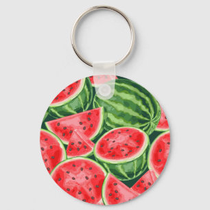 Watermelon Slices Key Ring