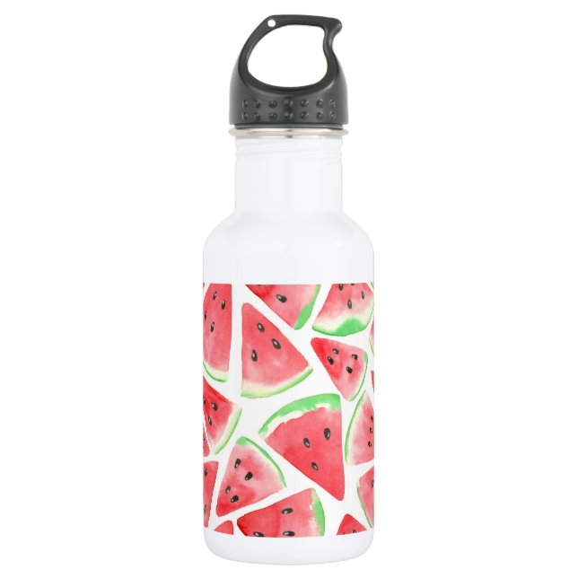Watermelon slices pattern 532 ml water bottle (Front)