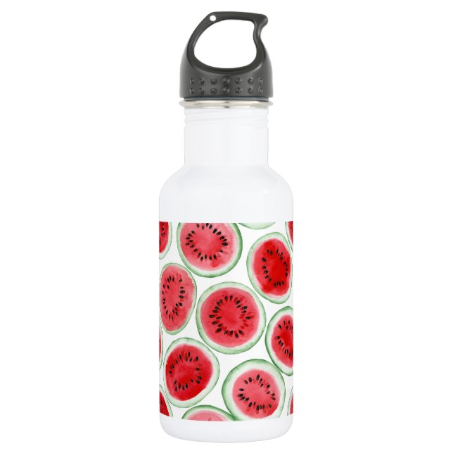 Watermelon slices pattern 532 ml water bottle (Front)