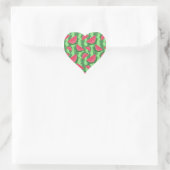 Watermelon Slices Pattern Heart Sticker (Bag)