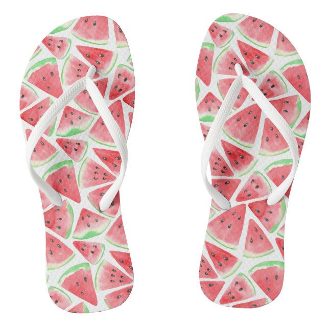 Watermelon slices pattern jandals (Footbed)