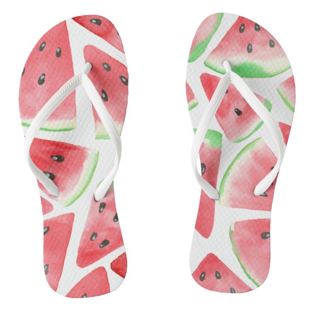 Watermelon slices pattern jandals (Footbed)