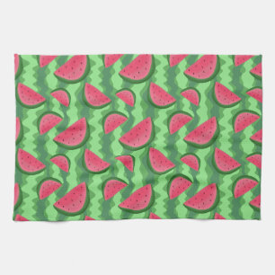 Watermelon Slices Pattern Tea Towel