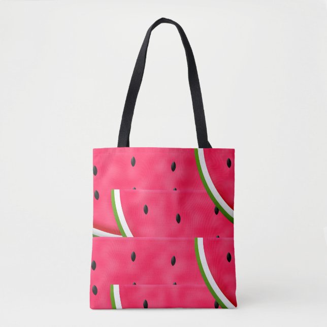 Watermelon Slices Pattern Tote Bag (Front)