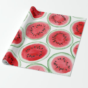 Watermelon slices pattern wrapping paper