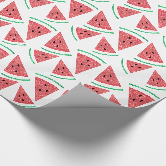 watermelon slices pattern wrapping paper (Corner)