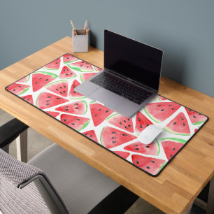 Watermelon slices pattern wrapping paper desk mat