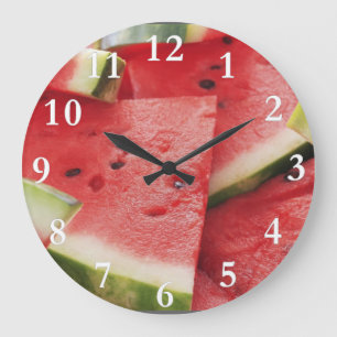 Watermelon Slices Round Wall Clock