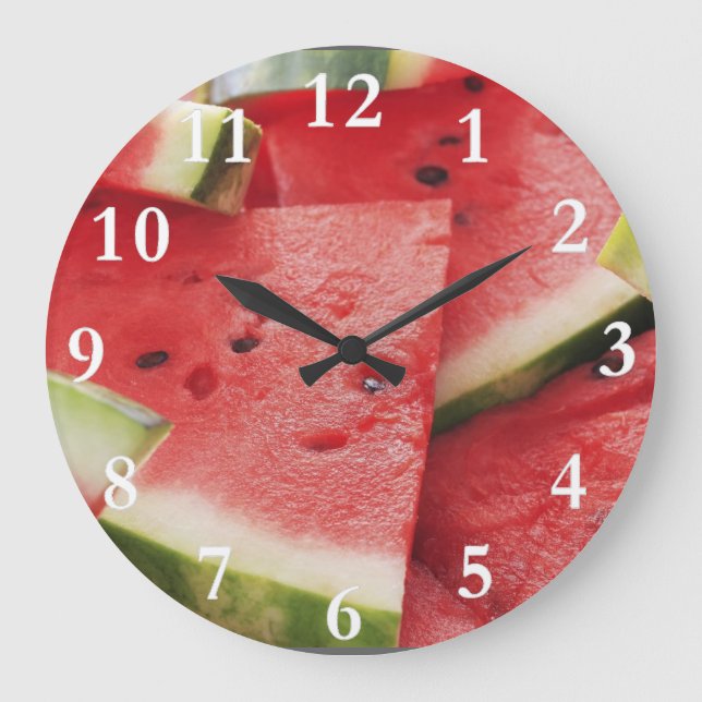 Watermelon Slices Round Wall Clock (Front)