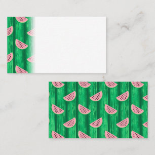 Watermelon Slices Tropical Juicy Fruit Summer Place Card