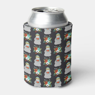Watermelon Sloth Pattern Can Cooler