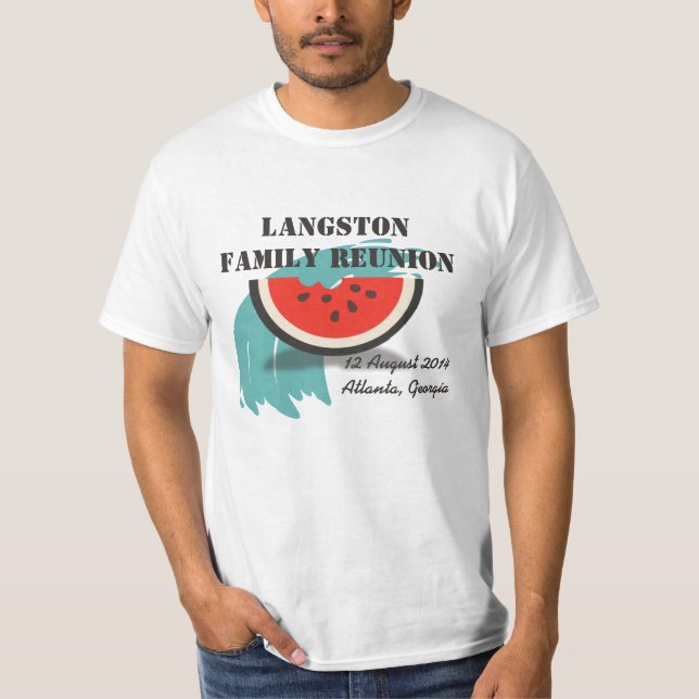 Watermelon Splash Family Reunion Custom T-Shirt (Front)