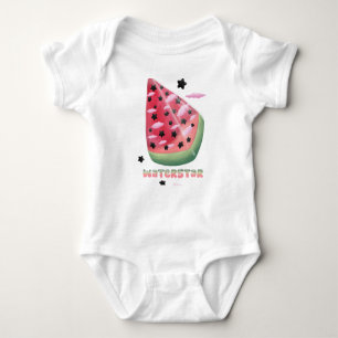 Watermelon star  baby bodysuit