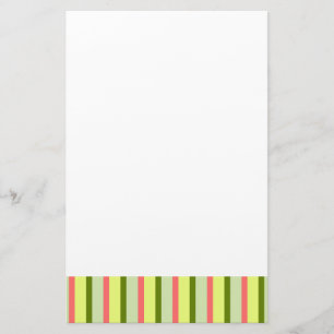 Watermelon Stripe Classic stationery