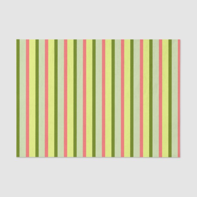Watermelon Stripe Classic tissue paper (Front)