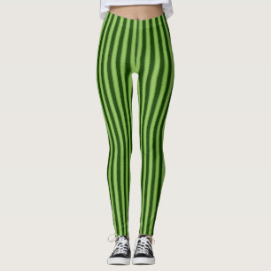 Watermelon stripe leggings