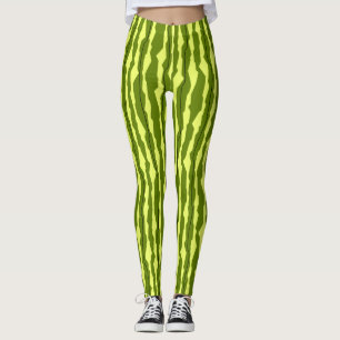 Watermelon Stripe leggings