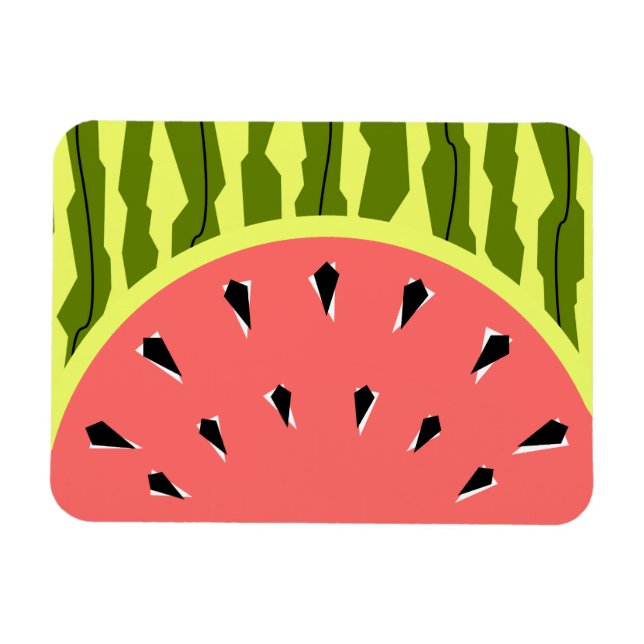 Watermelon Stripe Pink Magnet (Horizontal)