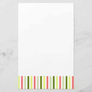 Watermelon Stripe Thin stationery