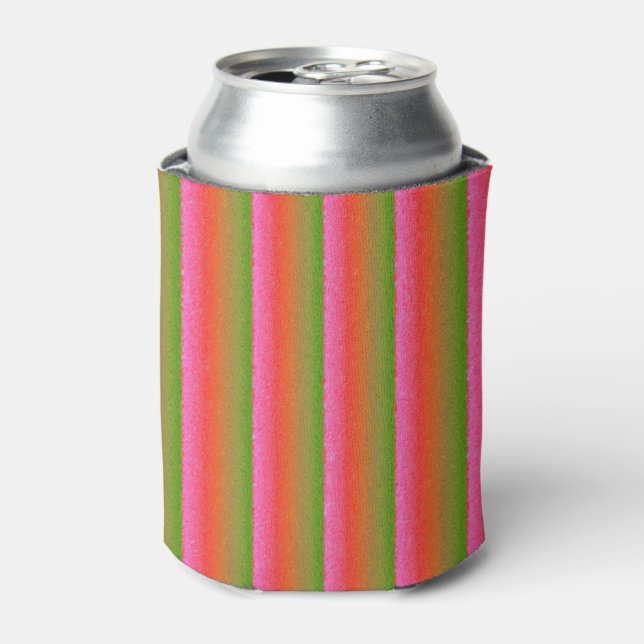 Watermelon Stripes Can Cooler (Can Front)