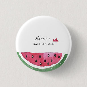 Watermelon Summer Baby Shower 3 Cm Round Badge
