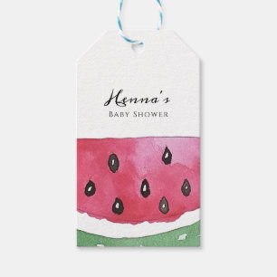 Watermelon Summer Baby Shower Gift Tags