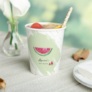 Watermelon Summer Baby Shower Paper cup