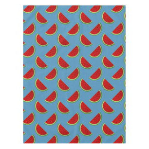 🍉 Watermelon Summer Blue Picnic Table Decor🌊 Tablecloth