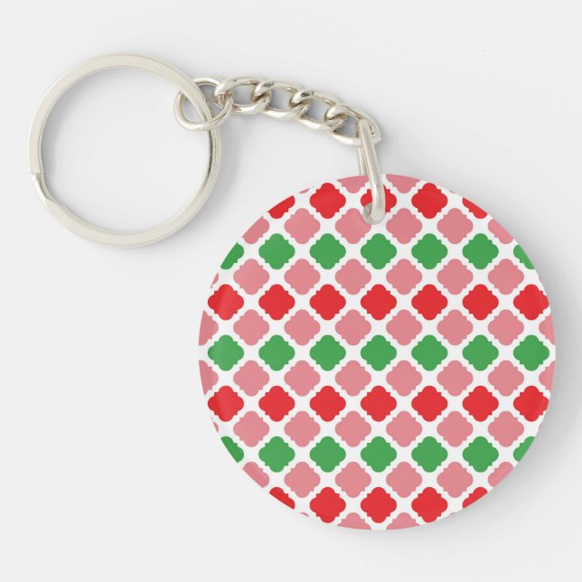 Watermelon Summer Digital Paper-56201 Key Ring (Front)