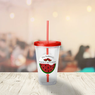 Watermelon Summer Family Reunion Acrylic Tumbler