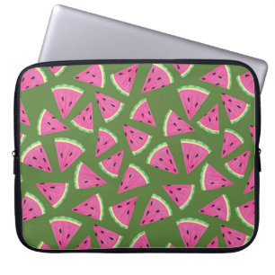 Watermelon summer fruit pattern laptop sleeve