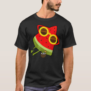 Watermelon Summer Melon With Sunglasses Funny Wate T-Shirt